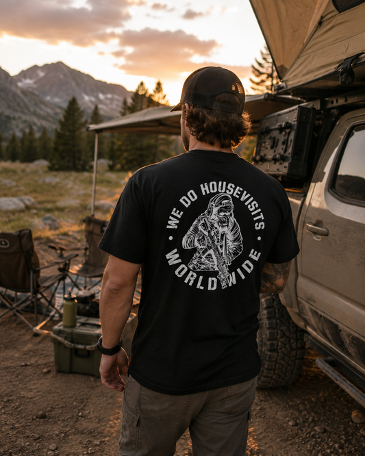„Housevisits worldwide“ Premium T-Shirt