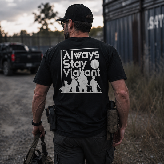 "Stay vigilant" Premium T-Shirt