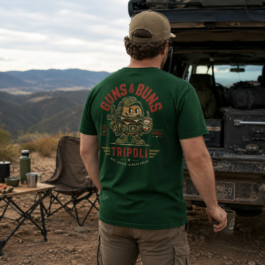 "Guns and Buns" Premium T-Shirt