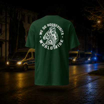 „Housevisits worldwide“ Premium T-Shirt
