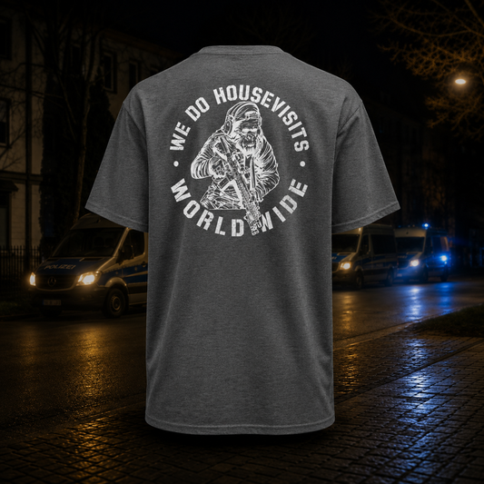 „Housevisits worldwide“ Premium T-Shirt