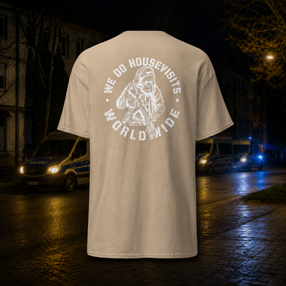 „Housevisits worldwide“ Premium T-Shirt