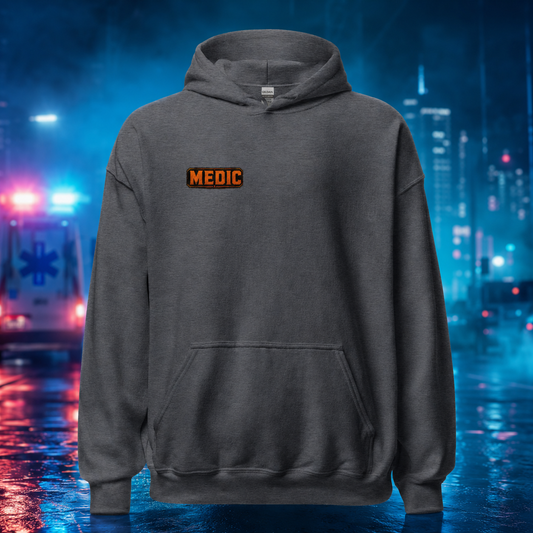 "Never look down on a Medic" Premium Hoodie