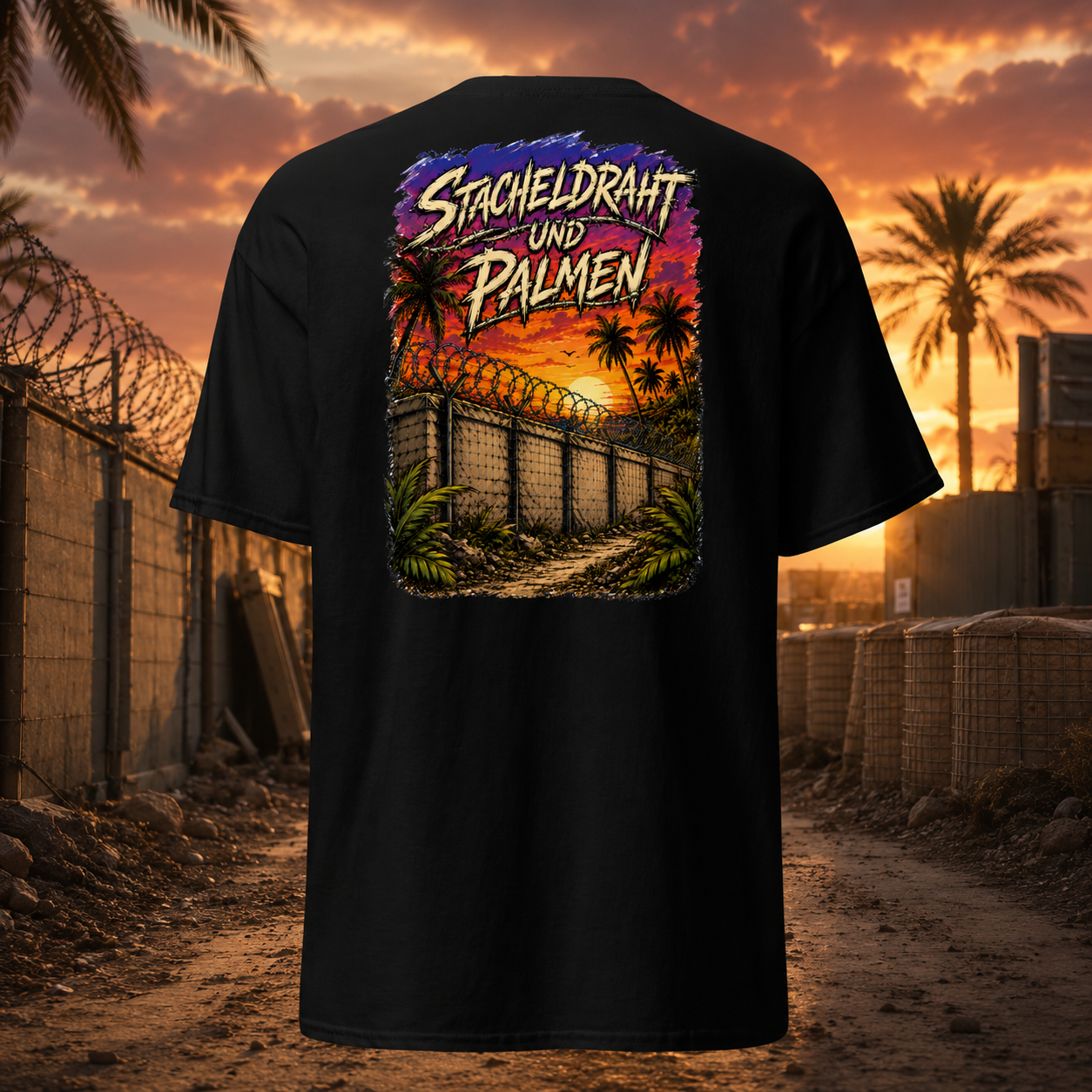 "Stacheldraht und Palmen" Premium T-Shirt